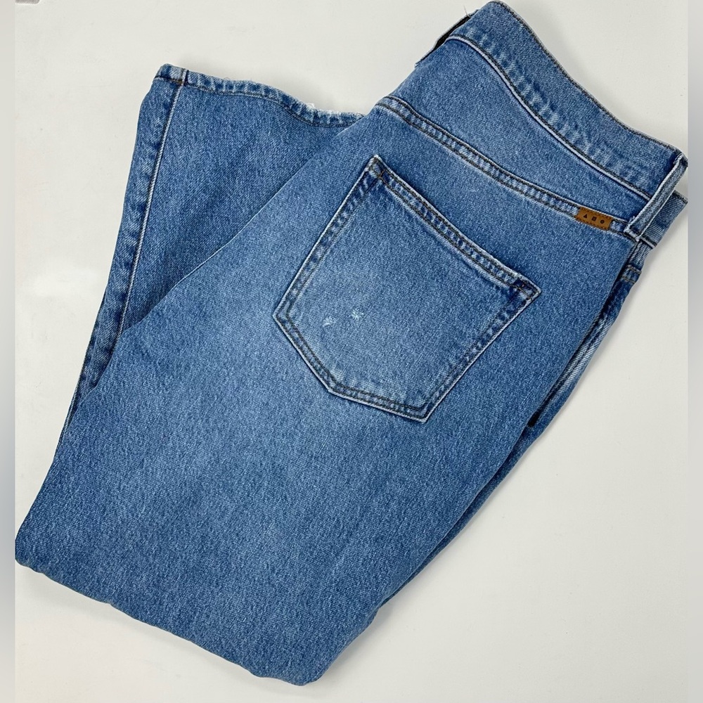 AYR Jeans The LaLa Womens 32S (34x23) Blue Straight Leg Medium Wash Mid Rise